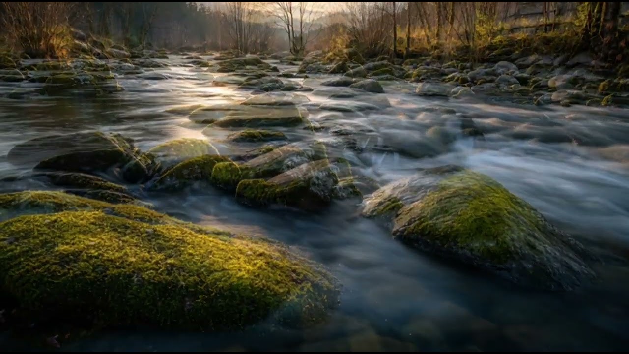 Malam Penuh Tenang - Suara Air Mengalir & Piano Sleep Music – ASMR Suara Air Pengantar Tidur