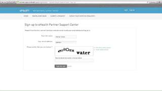 eHealth Partner Portal - Support Center - 1. Creating an Account screenshot 2