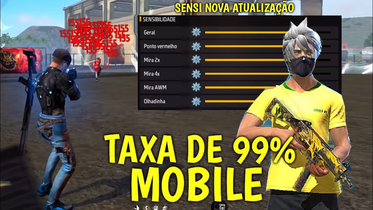 NUNCA MAIS ERRE O CAPA DEPOIS DA ATUALIZAÇÃO COM ESSA SENSIBILIDADE QUE É A  MELHOR DO FREE FIRE 