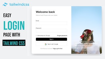 Ultimate Responsive Login Page UI with Tailwind CSS Under 10 Minutes!! #tailwindcss