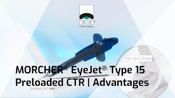 FCI Ophthalmics Exclusive MORCHER® EyeJet® Type 15 Preloaded CTR | Advantages