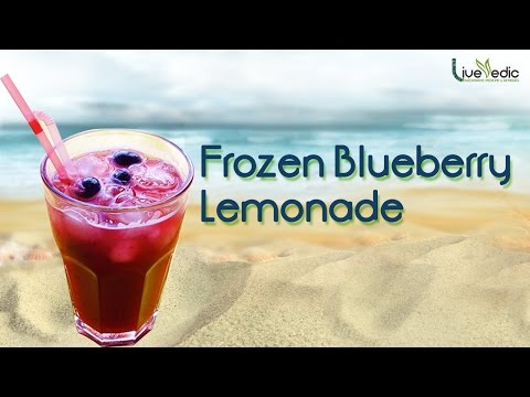 Frozen Blueberry Lemonade Recipe I Healthy Summer Cooler Drink