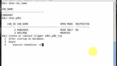 pdb triggers - oracle dba training in chennai