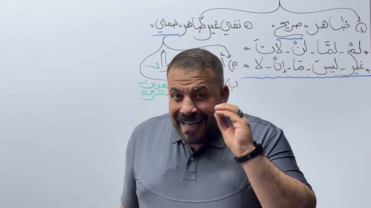 النفي:- المحاضرة الثالثة عشرة