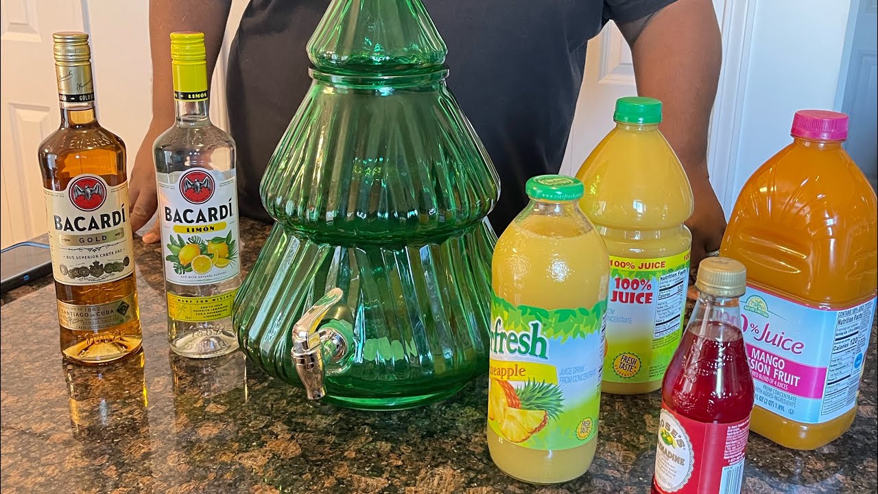 Spiked Mango Passion fruit punch| how to make a easy sweet cocktail