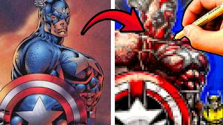 Marvel Artist Recreates Famous Comic Art Rob Liefelds Captain America