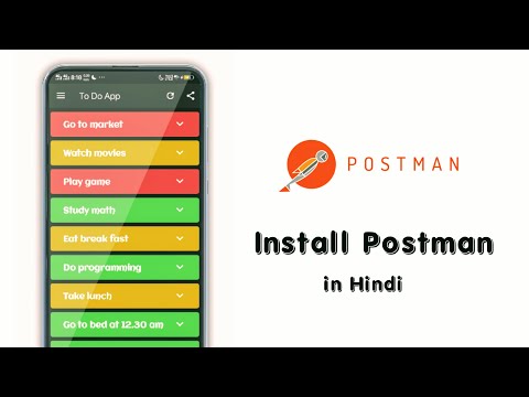 Install Post Man and Test API in Hindi | Create a To-Do Android App using Nodejs Rest API in Hindi