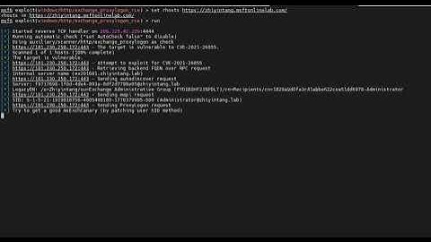 Microsoft server Proxyshell RCE "msftonlinelab.com"
