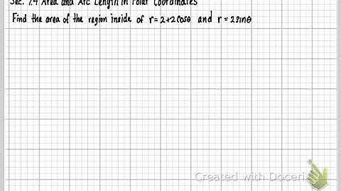 MTH162-Sec. 7.4 Area and Arc Length in Polar Coordinates (Part 4)