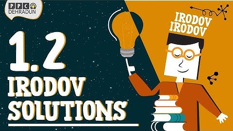 [1.2]- Problems in general Physics by I E Irodov: Solution by Saket Sir