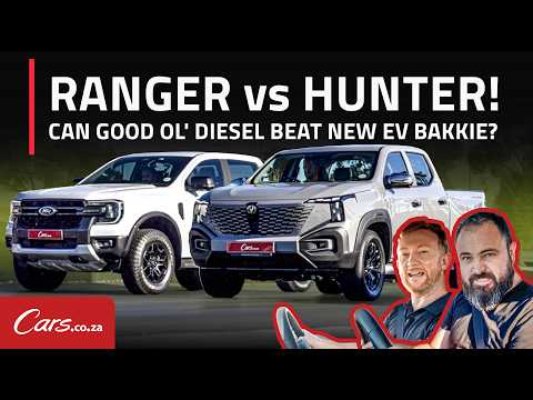 Ranger Vs Hunter Drag Race! New School Ev Bakkie Takes On Old School Turbodiesel