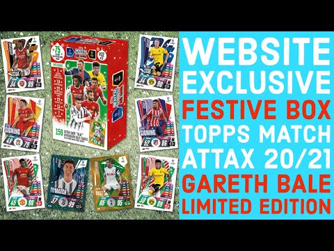 FESTIVE BOX?? Topps Website Exclusive ?Gareth Bale LIMITED EDITION? Topps Match Attax 2020/21[5.15]
