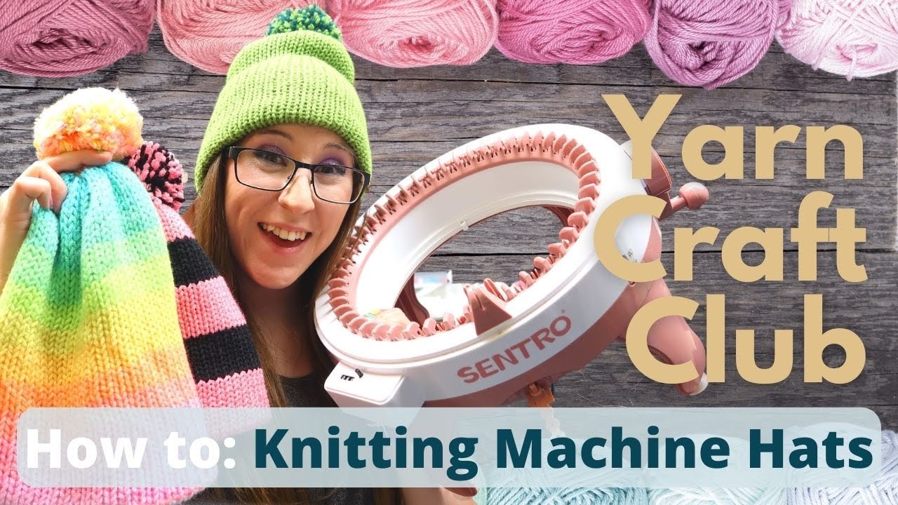 How to Knit Mommy and Me Sized Hats on a Knitting Machine 