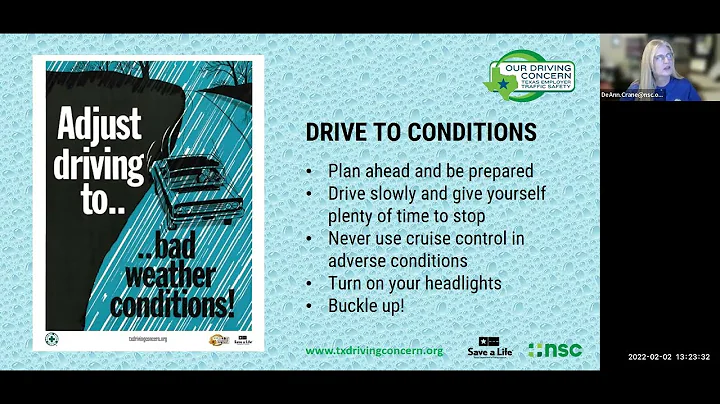 Safety Minute: Drive to Conditions