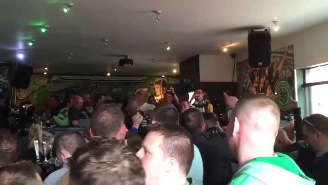 An Spiorad in the Hoops Bar, Celebrating 4 in a row