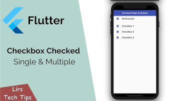 Flutter: Checkbox Checked Single & Multiple