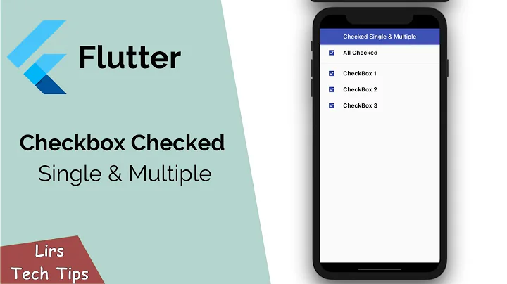 Flutter: Checkbox Checked Single & Multiple
