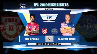 Kings xi vs rajasthan royals ipl 2019 highlights ii rr