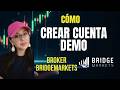 COMO CREAR CUENTA DEMO EN BRIDGEMARKETS / ÍNDICES SINTÉTICOS