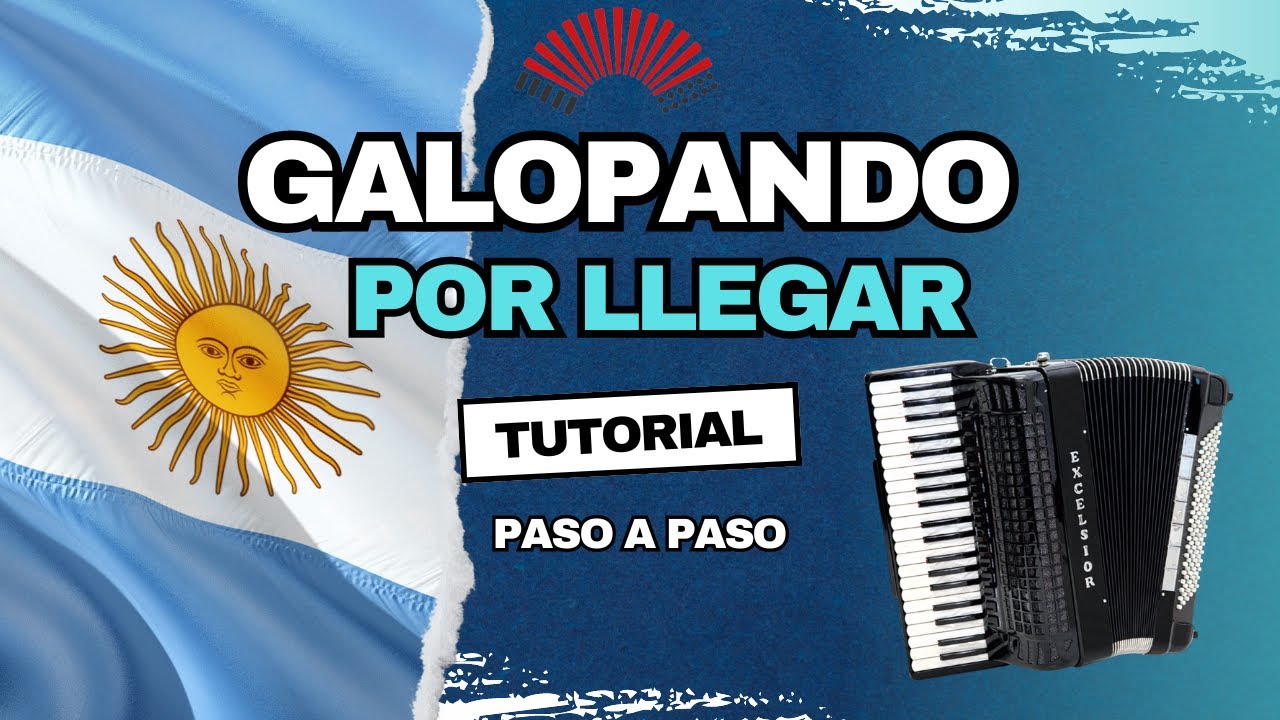 🎹 GALOPANDO POR LLEGAR - CHAMAME  TUTORIAL PARA ACORDEON A PIANO - MONCHITO MERLO