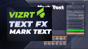 Vizrt 4 Mark Text Plugin Tutorial