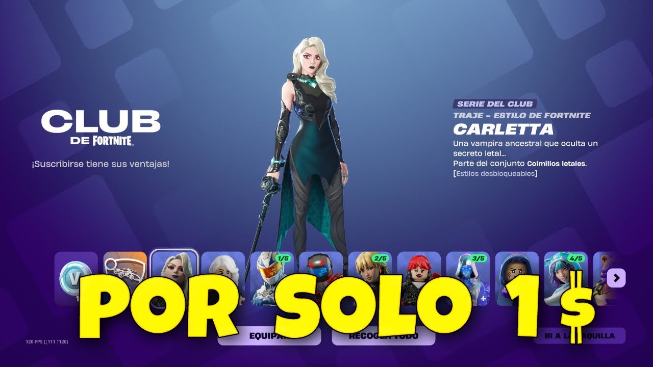 RAPIDO ! CLUB DE FORTNITE POR SOLO 1 $