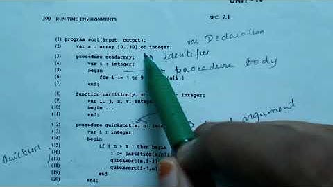 Run Time Environment  | Compiler Design
