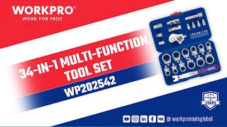 WORKPRO  34 IN 1 Multi-function Tool Set |WP202542