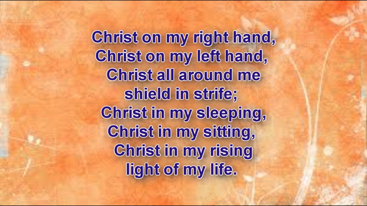 Christ be beside me YouTube
