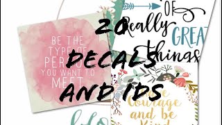 20 inspirational quotes decals (works for bloxburg)