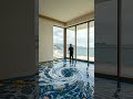 Walking on Water! Ultra-Realistic 3D Ocean Floor 🌊🤯 #epoxyfloor #home #shorts