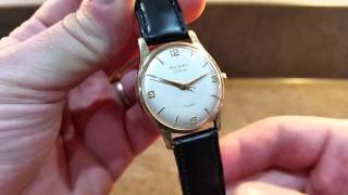 1962 Rotary Mens Gold Vintage Watch