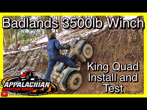 Badlands 3500lb Winch Install on a Suzuki King Quad