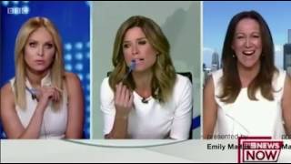 News anchor blasts her colleague as pair argue over outfits captured on camera