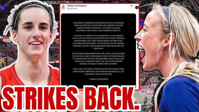 Sophie Cunningham STRIKES BACK! Caitlin Clark, Fever Fans RALLY for the  WNBA Superstar!