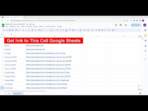 Trích xuất URL từ liên kết trong Google Sheet hoàn toàn tự động