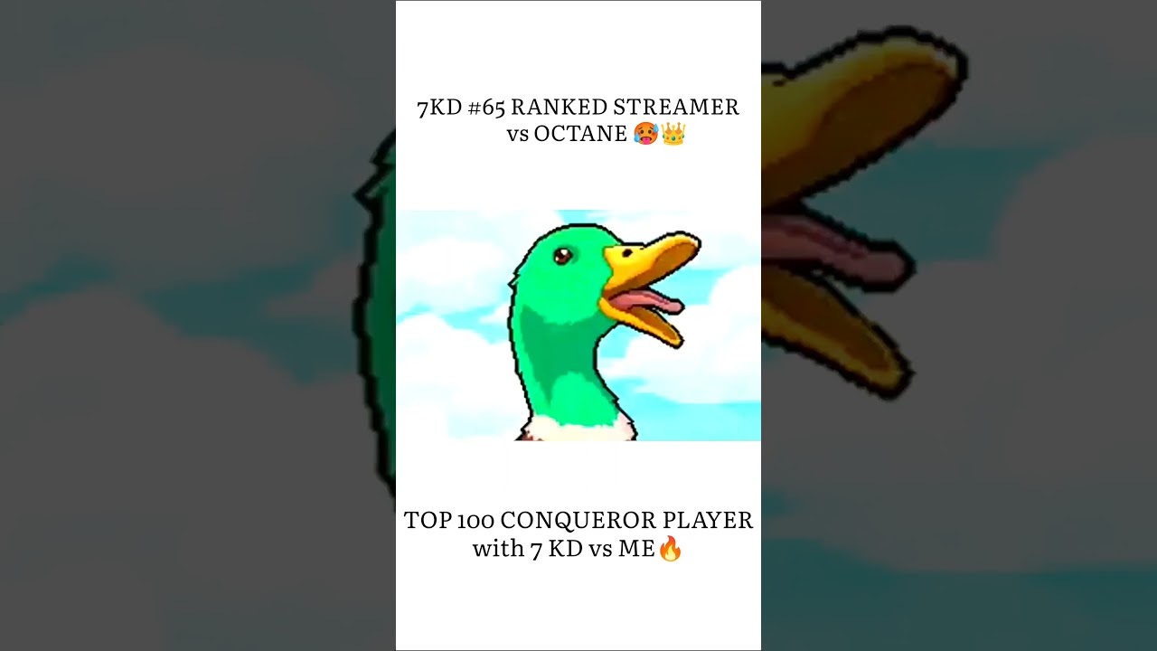 #65 CONQUEROR STREAMER vs OCTANE🥵🔥 TOP 100 PLAYER vs ME✅