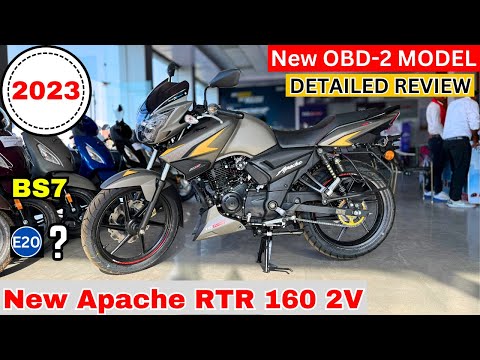 2023 TVS Apache RTR 160 2V RM OBD-2 BS7😍Model Review | Price | New Changes | Features😱नए इंजन के साथ