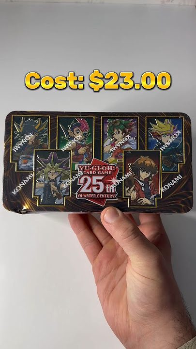 I open the Yugioh 25th Anniversary Tin