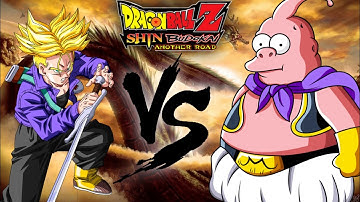 trunks vs majin buu || dragon ball z - shin budokai another road psp gameplay