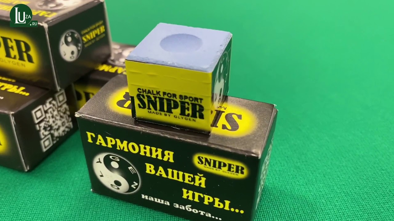 Бильярдный мел Sniper Blue 1шт. - Luza.ru