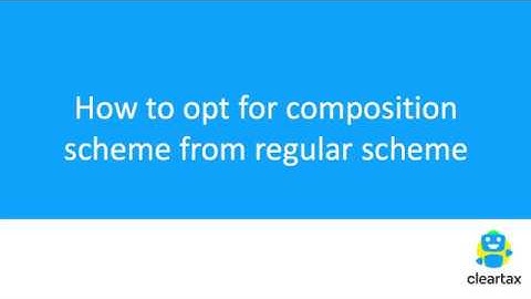 How to opt for composition scheme from regular scheme