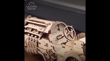 U-9 Grand Prix Car has V8 engine equipped with a powerful fan and 16 fully functioning valves.