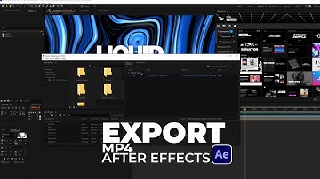 How To Export & Render .MP4 Video in After Effects CC 2022 | Tutorial