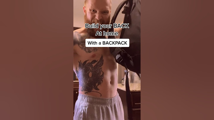 Use a Backpack to build BACK #homeworkout #fitnesstips #shorts