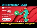 Amazon Funzone Quiz Answers and win exciting prizes everyday l l 21 November 2021