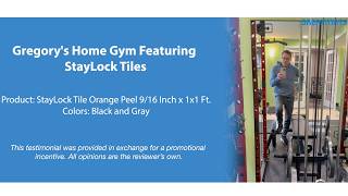 Gregorys Home Gym Featuring StayLock Orange Peel Tiles