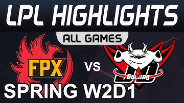 FPX vs JDG Highlights ALL GAMES LPL Spring 2020 W2D1 FunPlus Phoenix vs JD Gaming LPL Highlights