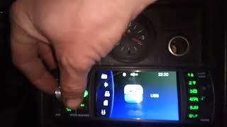 Автомагнитола Podofo, 1 Din, стерео, MP5, Bluetooth, FM, USB, 4,1 дюйма