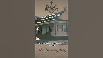 Pre-Save "The Country Way"! https://distrokid.com/hyperfollow/elliotposton/the-country-way